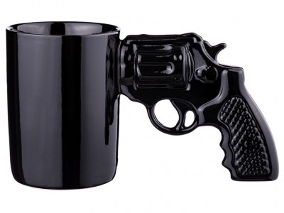 Кружка "пистолет" черный 500 мл.21*11,5 см. Hebei Grinding (383-634) 