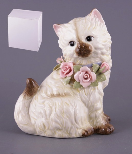 Статуэтка "кошка"высота=21 см длина=17 см. Porcelain Manufacturing (461-053) 