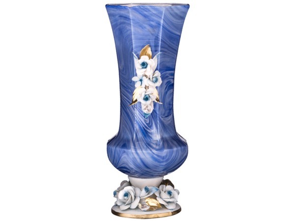 Декоративная ваза высота=38 см. WHITE CRISTAL (647-714)
