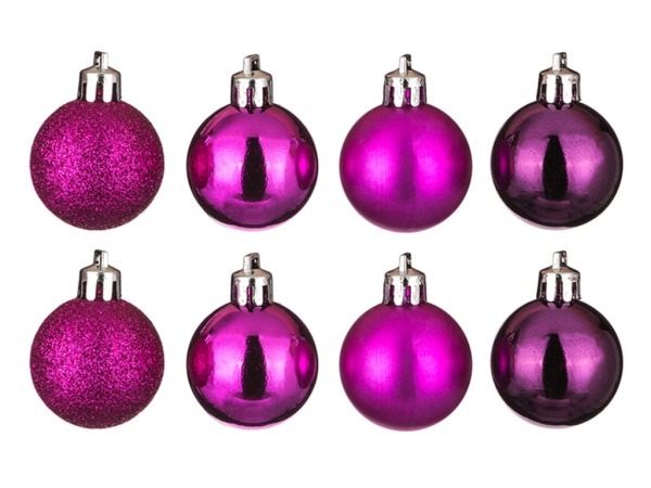 Набор шаров из 8 шт. диаметр=4 см. микс  фуксия, пурпур Polite Crafts&gifts (858-014) 