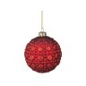 Декоративное изделие шар стеклянный диаметр=8 см. высота=9 см. цвет: красный Dalian Hantai (862-114) 