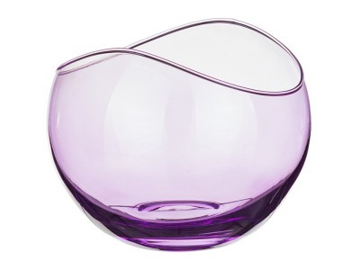 Салатник "гондола" фиолетовый диаметр=17,5 см. высота=14 см. Crystalex Cz (674-401) 
