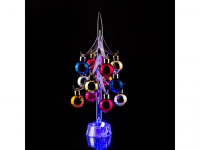 Фигурка с подсветкой "елочка с шарами" 8*8 см.высота=25 см. Polite Crafts&gifts (786-166) 