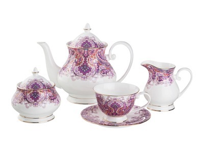 Чайный сервиз на 6 персон 15 пр.1200/200 мл. Porcelain Manufacturing (264-411) 