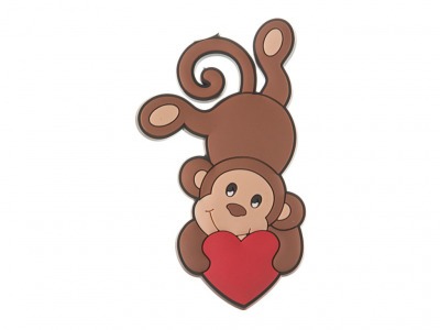 Магнит "обезьянка с сердечком" 6*0,5*8,5 см 2 вида в ассорт. Polite Crafts&gifts (117-167) 