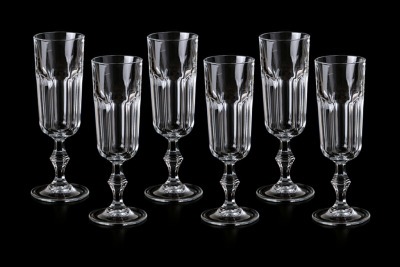 Набор бокалов для шампанского из 6 шт."провенца" 160 мл.высота=19 см. Rcr Cristalleria (305-552) 
