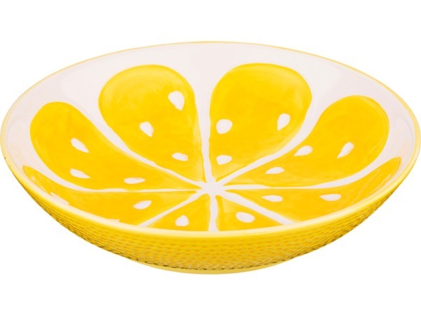 Тарелка суповая "лимон" диаметр=20 см. без упаковки (мал=4шт./кор=12шт.) Lefard (585-083)