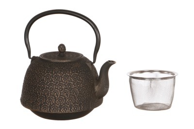 Заварочный чайник чугунный "шоколад" с эмалированным покрытием внутри 1400 мл Lefard (734-031)