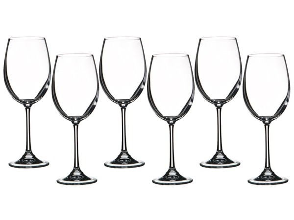 Набор бокалов для вина из 6 шт. "гурман" 280 мл.высота=21 см. Crystalite Bohemia (669-043) 