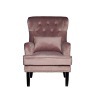 Кресло с подушкой велюр дым-роз.77*92*105см - TT-00000662
