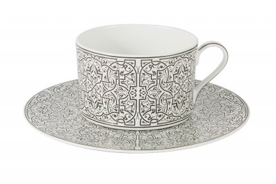 Чайный набор Серебряный дворец: 6 чашек + 6 блюдец - NG-10103-T6-AL Naomi