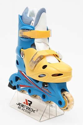 Роликовые коньки JOEREX RO0306 (синий/желтый) (13856)