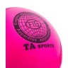 Мяч для художественной гимнастики RGB-102, 15 см, розовый, с блестками (271213)