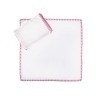 Набор салфеток 40*40 см 6 шт. цвет: белый/светло-розовый .100% хлопок Aauraa International (828-123) 