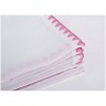 Набор салфеток 40*40 см 6 шт. цвет: белый/светло-розовый .100% хлопок Aauraa International (828-123) 