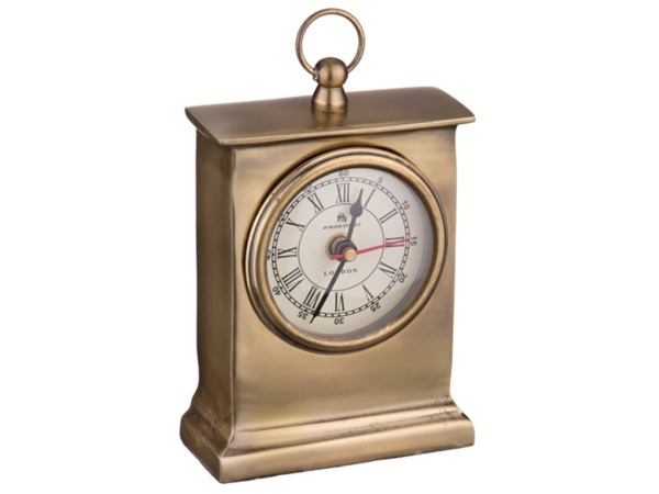 Часы настольные антик 11*4 см. диаметр=8 см высота=19 см. Lefard (877-417)