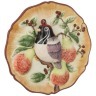 Тарелка декоративная "птичка с хохолком на ветке" диаметр=20 см. высота=4,5 см. Hebei Grinding (59-066) 