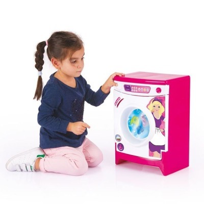 Игрушечная стиральная машинка, аксессуары, звук (DL_4303)