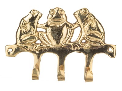 Вешалка на 3 крючка "лягушки" длина=15 см Sri Ram (878-200) 