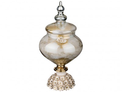 Декоративная чаша с крышкой высота=35 см. Franco S.r.l. (316-1073) 