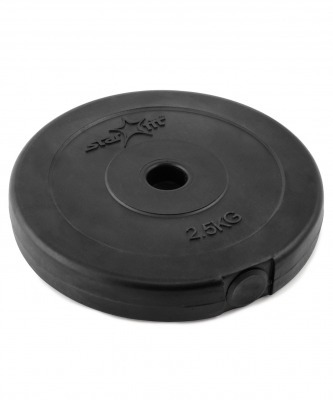 Диск пластиковый BB-203, d=26 мм, черный, 2,5 кг (78535)