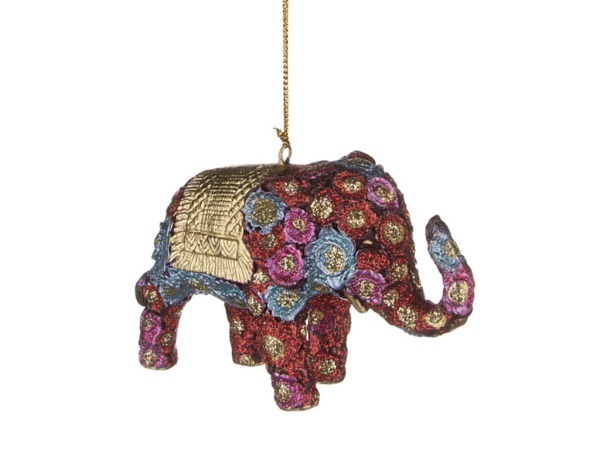 Елочная игрушка "слон" 12 см. без упак. Markalex Creative (130-190) 
