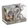 Чайный набор 3 пр."обезьяна":кружка 300 мл.,подставка для чайн.пакетиков,ситечко для чая (кор=36набо Porcelain Manufacturing (270-235) 