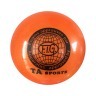 Мяч для художественной гимнастики RGB-102, 15 см, оранжевый, с блестками (271215)