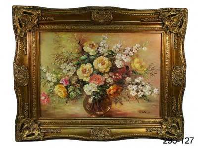 Картина "цветы" полотно 70*50 см. багет 95*76 см. F.a.l.snc (296-127) 