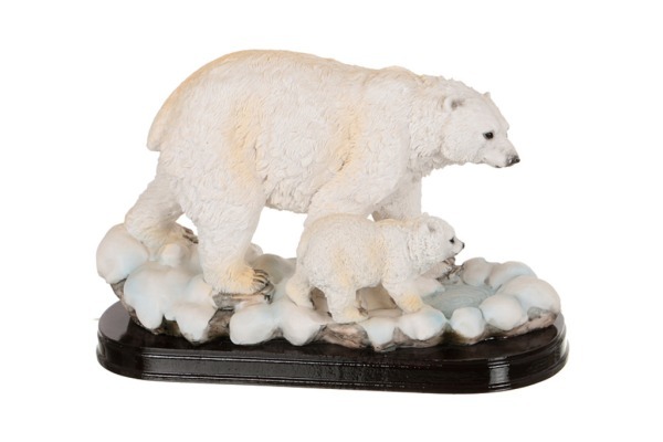 Фигурка "белый медведь" длина=26 см. высота=17 см. (кор=8шт.) Lefard (252-091)
