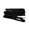 Шнурки для коньков с пропиткой W918, пара, 2,44 м, черные (87021)