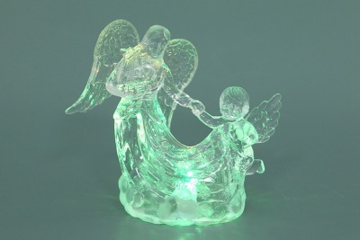 Фигурка "ангелы"  с подсветкой высота=14 см. Polite Crafts&gifts (786-148) 