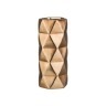 Ваза "оригами" матированная бронза" 12*28 см Hebei Grinding (112-315) 