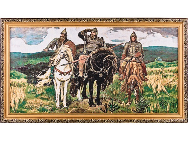 Гобеленовая картина "три богатыря" 82*47 см Оптпромторг Ооо (404-103-13) 