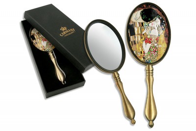 Зеркало ручное в подарочной упаковке, Г. Климт, Поцелуй Carmani (CAR013-0101)