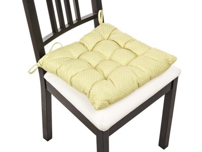 Сиденье для стула "горошек зеленый", 40*40 см, 100% полиэстер Gree Textile (847-057) 