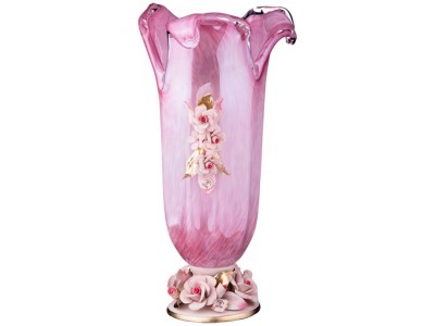 Декоративная ваза высота=40 см. White Cristal (647-691) 