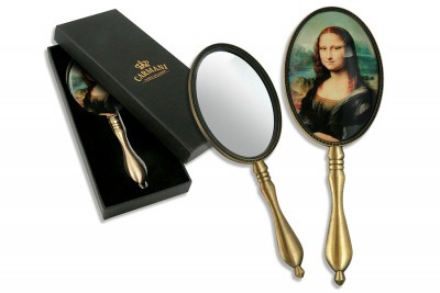Зеркало ручное в подарочной упаковке, Леонардо да Винчи, Джоконда Carmani (CAR013-0103)