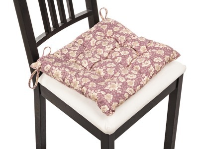Сиденье для стула "фиора фиолет", 40*40 см, 100% полиэстер Gree Textile (847-059) 