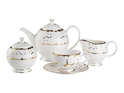 Чайный сервиз на 6 персон, 15 пр.1000/250 мл. Porcelain Manufacturing (264-375) 