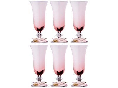 Набор бокалов для шампанского из 6 шт. 200 мл. высота=18 см. White Cristal (647-740) 