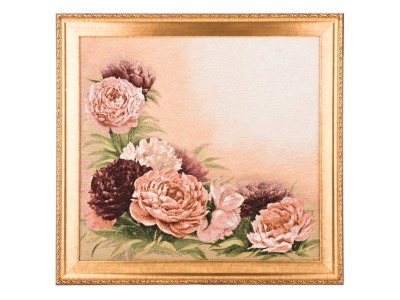 Гобеленовая картина "розовые пионы" 53х56см. (404-1294-61) 