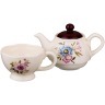 Набор: чайник и чашка серия "villa taranto "георгин" 400 мл. 17*10*17 см. Hebei Grinding (493-645) 