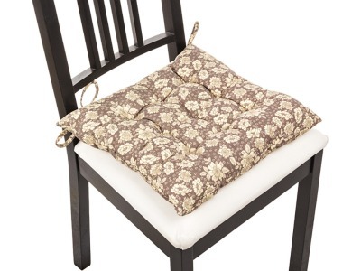 Сиденье для стула "фиора коричневая", 40*40 см, 100% полиэстер Gree Textile (847-060) 