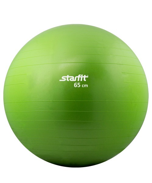 Мяч гимнастический GB-101 65 см, антивзрыв, зеленый (78545)