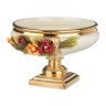 Чаша декоративная "розы" кремовая высота=23 см.диаметр=31 см. Ceramiche Stella (341-181) 