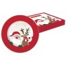 Тарелка десертная Дед Мороз с оленем в подарочной упаковке - EL-R0284_CRFR Easy Life (R2S)