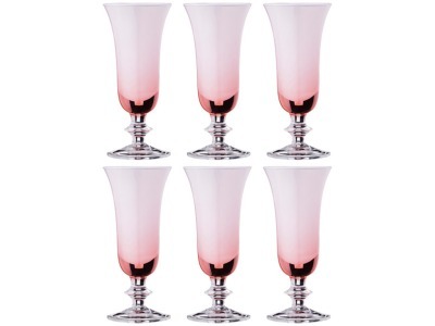 Набор бокалов для шампанского из 6 шт. 200 мл. высота=18 см. White Cristal (647-731) 
