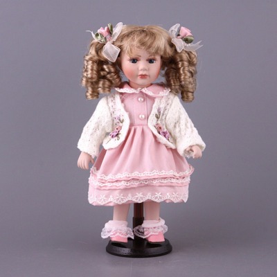 Фарфоровая кукла с мягконабивным туловищем высота=31 см. Jiangsu Holly (485-061) 