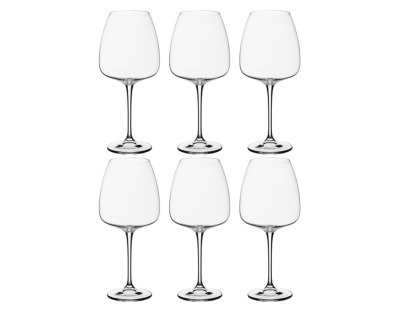 Набор бокалов для вина из 6 шт. "alizee/anser" 820 мл высота=25 см 11*11*24,5см Crystal Bohemia (669-191)